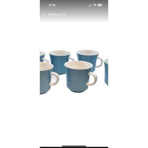 Mikasa Cera Stone MAGGI BLUE & WHITE Coffee MUG CUPS